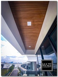 Ceiling Wood Panel For Balcony Kajang V1