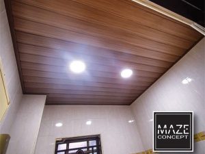 Ceiling Wood Panel For Bathroom