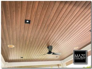 Ceiling Wood Panel For Car Porch 1