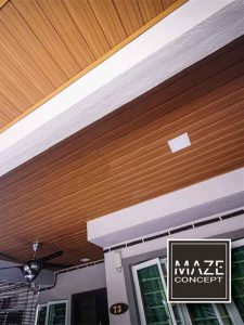 Ceiling Wood Panel For Car Porch Ampang V4