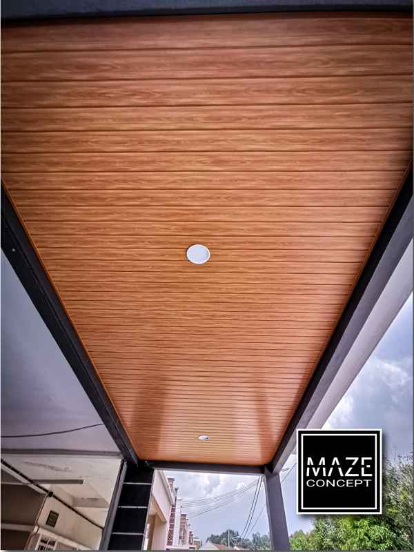 Ceiling Wood Panel For Car Porch Kajang V2