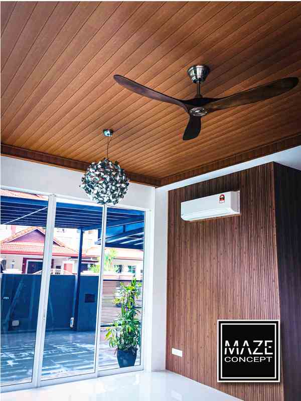 Timber Strip Ceiling For Living Room Petaling Jaya V1