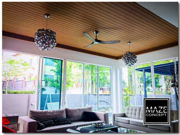 Timber Strip Ceiling For Living Room Petaling Jaya