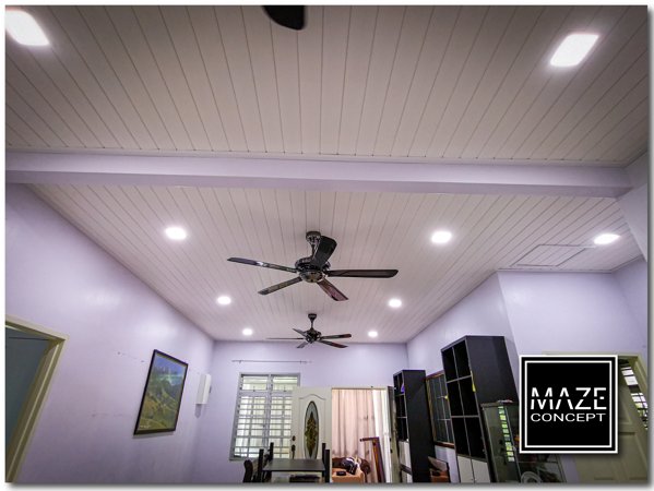 Timber Strip Ceiling For Living Room Seremban